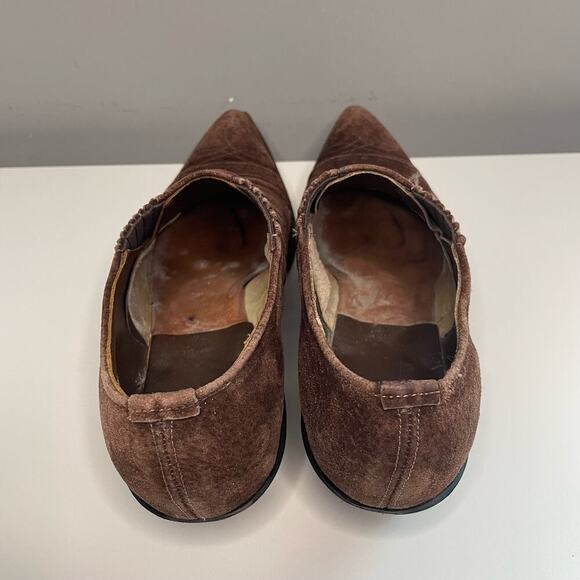 Nocona Vintage 90's Women's Brown Suede Ankle Boot Size 7C - Picture 8 of 10